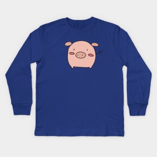 Little Pink Piggy Kids Long Sleeve T-Shirt